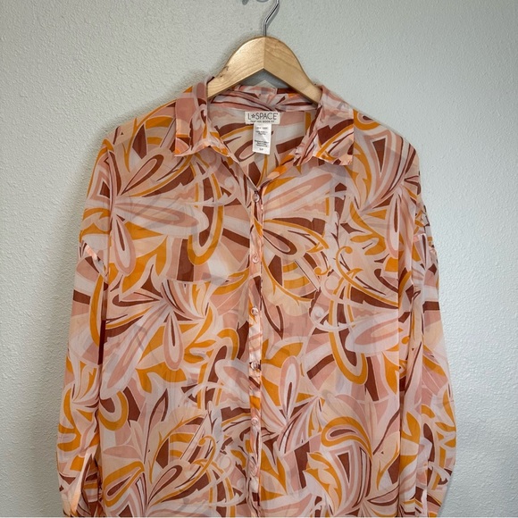 L*Space X Tessa Brooks Catalina Colorful Patterned Shirt and Pants Set - Picture 4 of 12